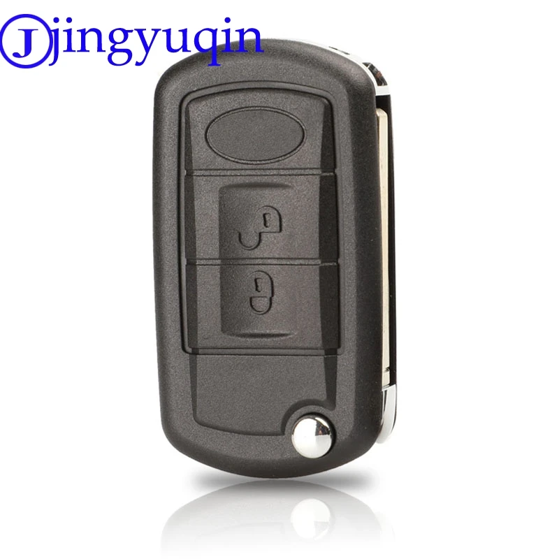 Jingyuqin 30p 3 кнопки дистанционного флип автомобильный чехол для ключей брелок Стильный чехол для Land Rover Range Rover Sport LR3 Discovery