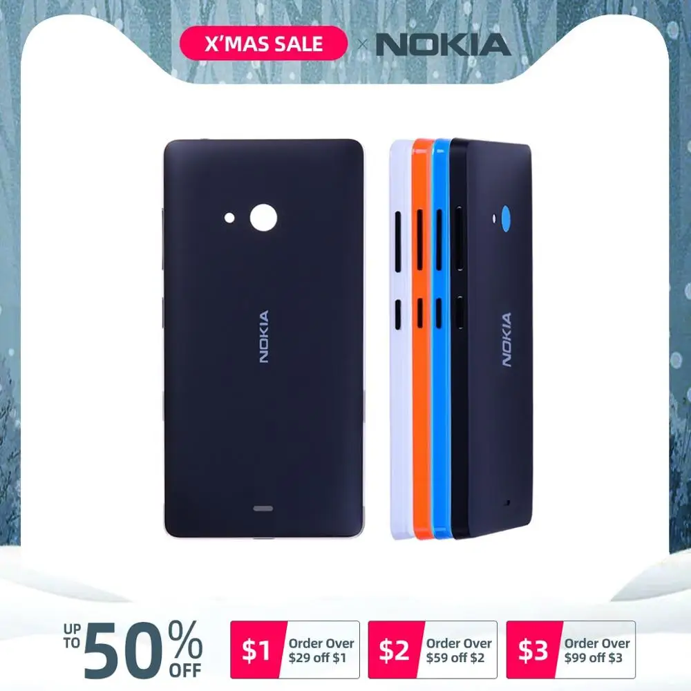 Гарантийный корпус для Nokia microsoft Lumia 540, чехол-накладка на заднюю крышку батареи, задняя дверь с клеем для Nokia Lumia 540, чехол для батареи