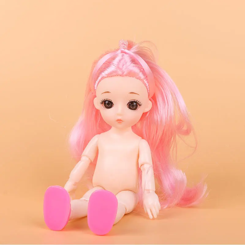 13 совместный подвижный BJD Детские куклы игрушки 1/8 17 см милые оригинальные куклы принцессы косметика "сделай сам" одеваются голые обнаженные куклы BJD для девочек - Цвет: A9