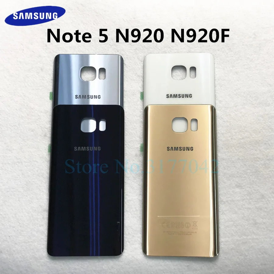 Задняя крышка аккумуляторного отсека для SAMSUNG Galaxy Note 5 N920 задняя из стекла Samsung N920P