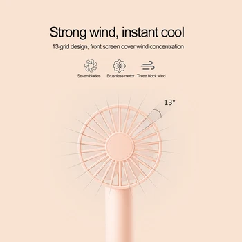 

TIOODRE Pocket USB Charging Portable Handheld Small Fan Mini Student Dormitory Three-Speed Wind Electric Fan Mini Handheld Fan