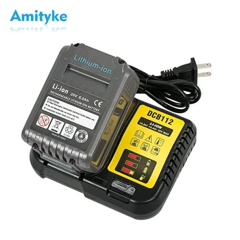 

20V 6.0Ah Lithium Ion Battery Replacement Charger for Dewalt 10.8V~20V DCB612 DCB201 DCB200 DCB230 DCB205 Li-Ion Quick Charger