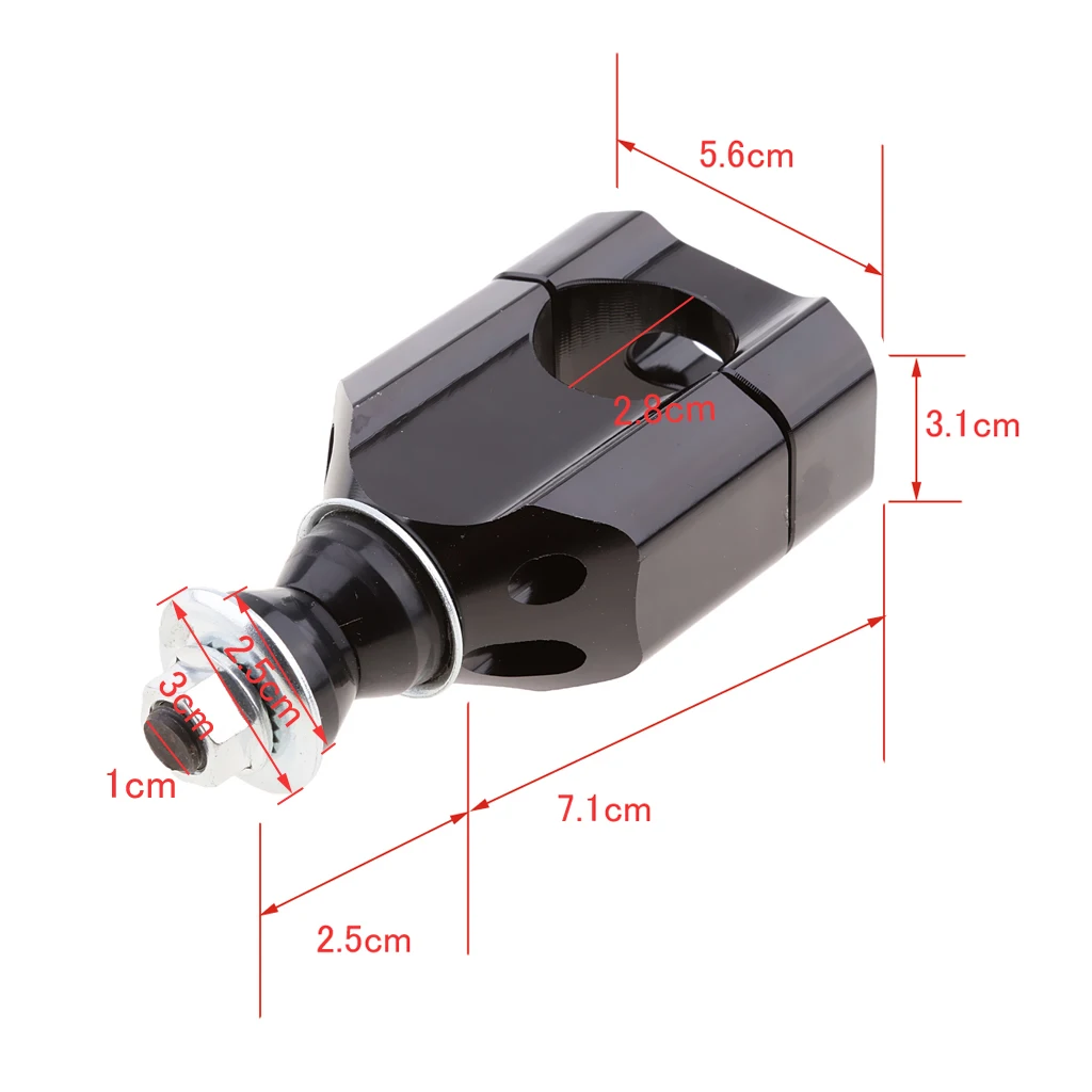 2 шт. на руль мотоцикла или стояк ЧПУ Алюминий зажимы для пазовой фрезы крепление для грязевых Байков, скутеры,(28 мм, 1 1/8 дюйма