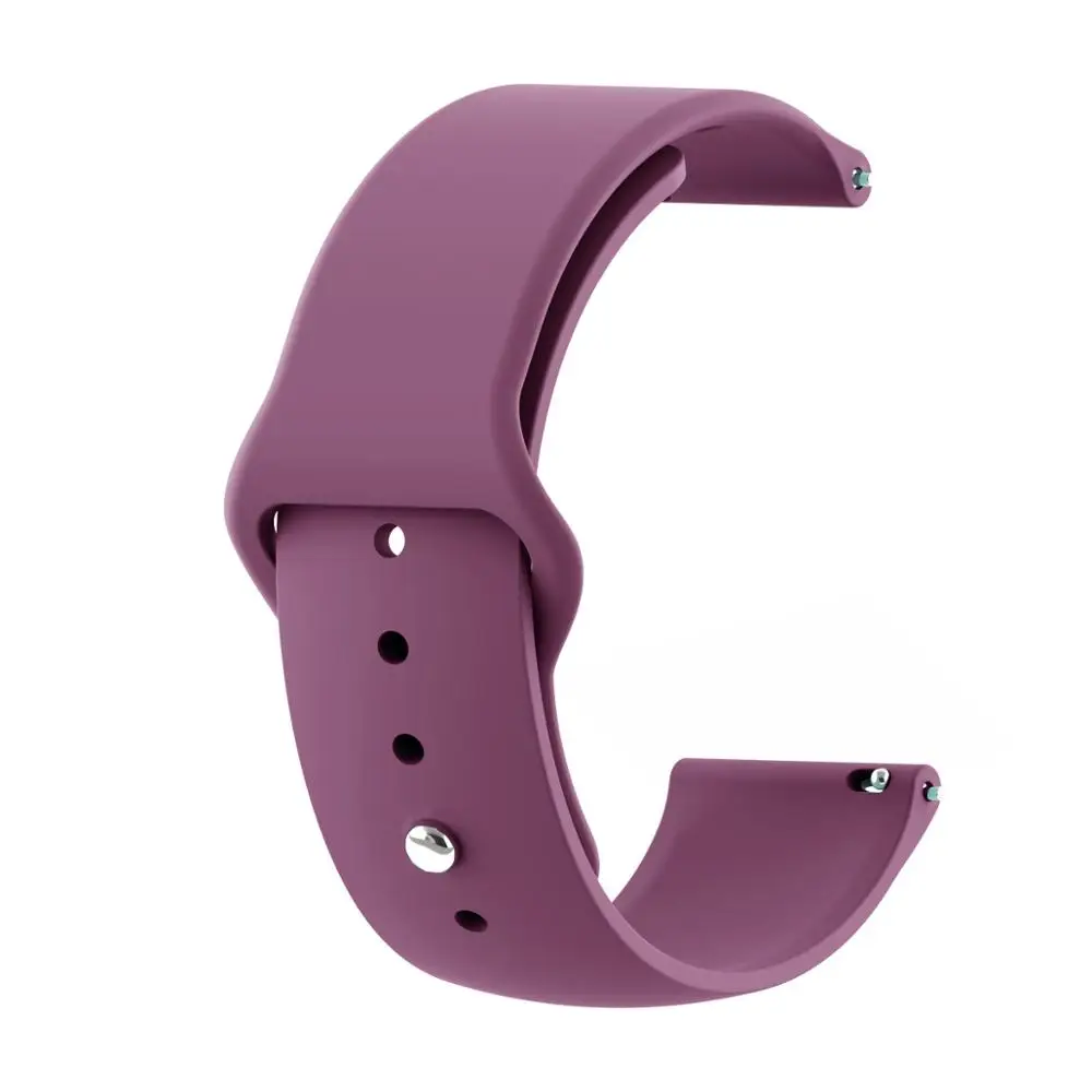 Браслет для Huami Amazfit Stratos 3& Stratos 2& Stratos Смарт-часы для Xiaomi Amazfit GTR GTS BIP Браслет спортивный ремешок - Цвет: Фиолетовый