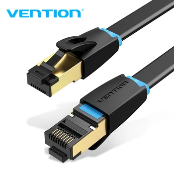 

Vention Cat8 Ethernet Cable SSTP 40Gbps RJ45 Network Cable PVC Gold Plated Aluminum Foil Connector for Flat Model Internet Cable