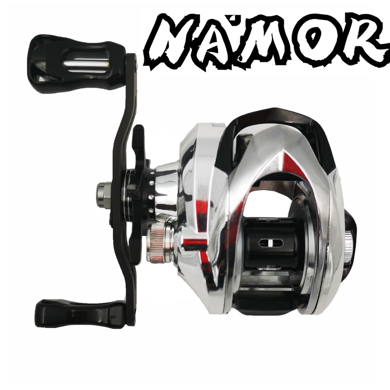 

NAMOR GIM TAMA Baitcasting Reel Dual Brake System Reel 6KG Max Drag 12+1 BBs 7.2:1 High Speed Fishing Reel