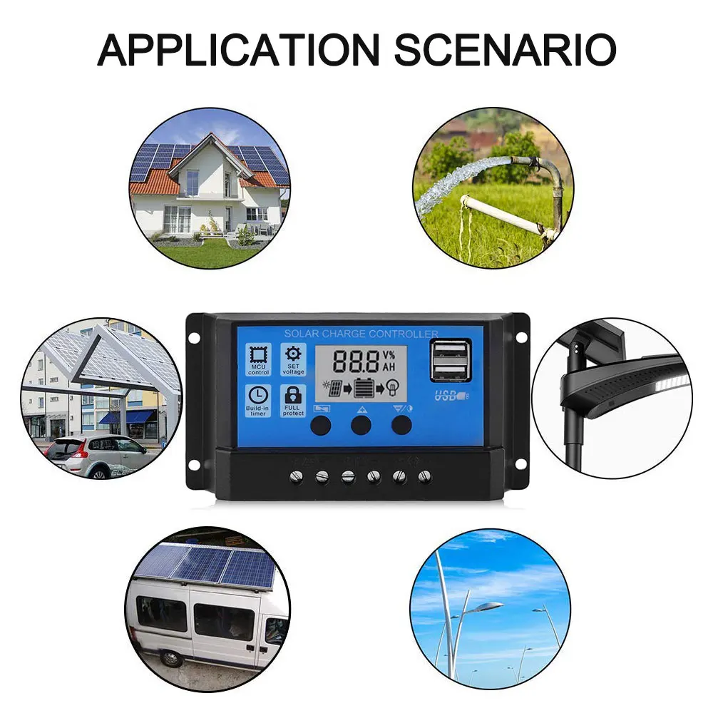10A-100A MPPT контроллер Солнечного Заряда MPPT инверторы lcd MPPT солнечный для отслеживания автофокуса