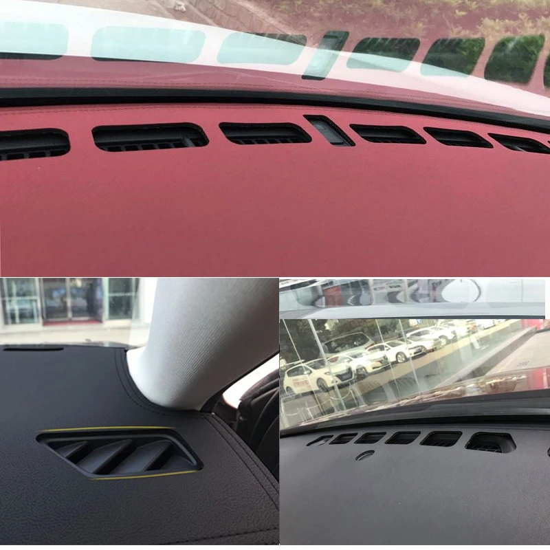 Suede Leather Dashmat Accessories Car-styling Dashboard Covers For 