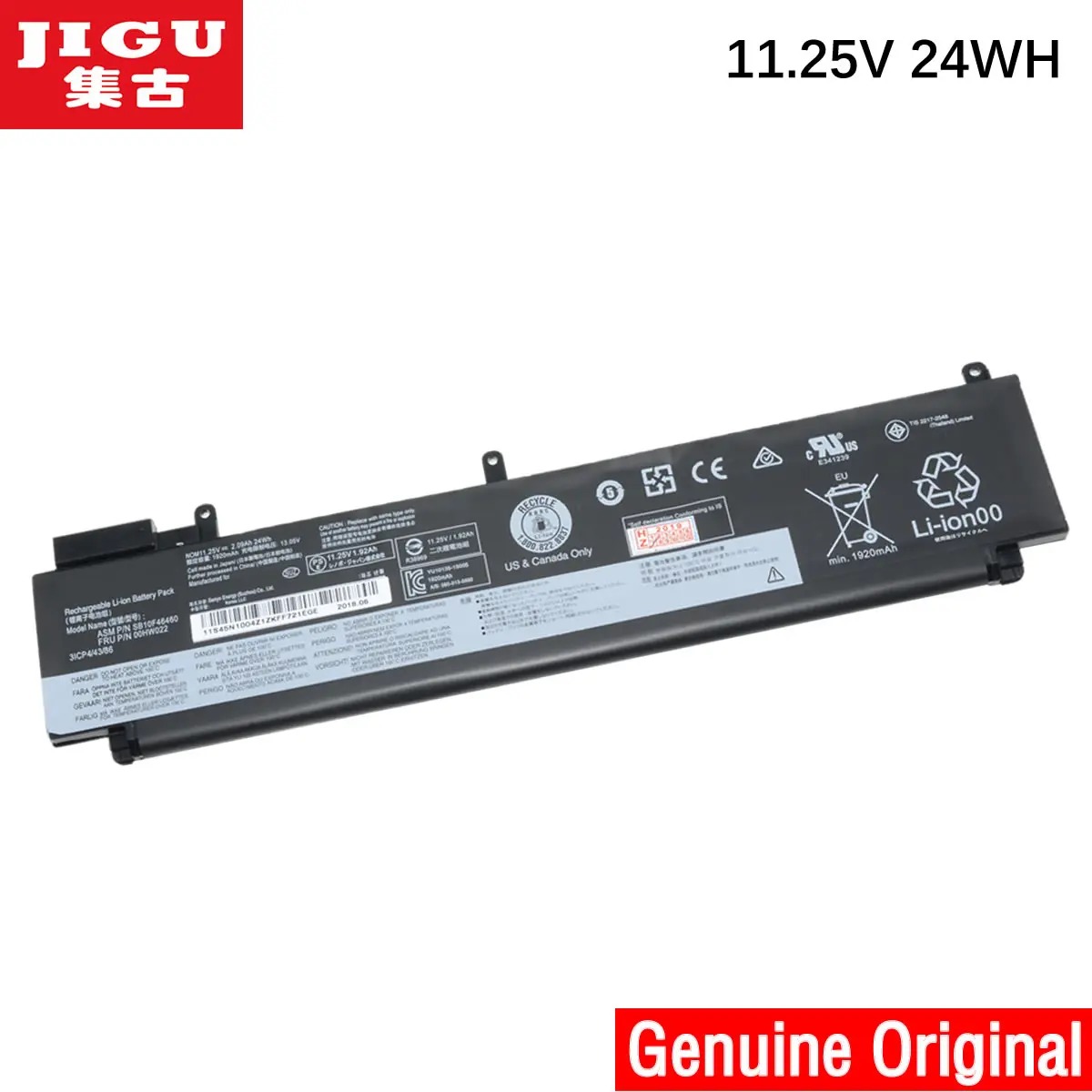 JIGU ноутбук Батарея SB10F46460 SB10F46474 00HW022 00HW023 00HW036 SB1046F46461 для LENOVO T460s-2MCD 2NCD 2RCD