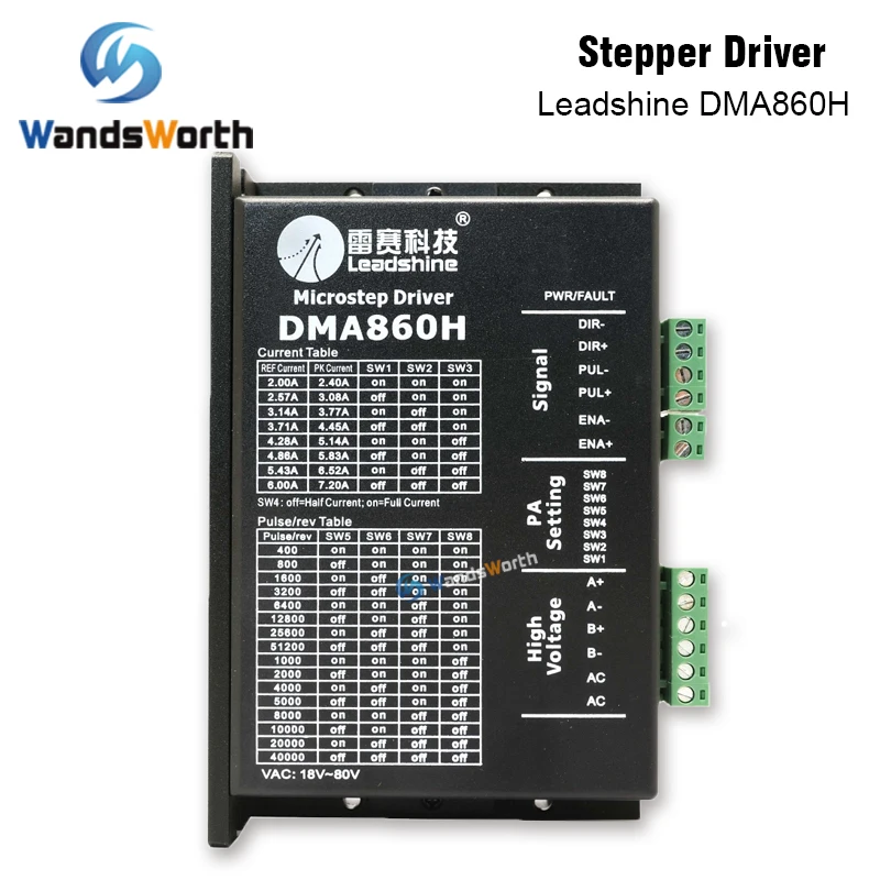 Wandsworth Leadshine 2 Phase Stepper Driver DMA860H 18-80VAC 2.4-7.2A