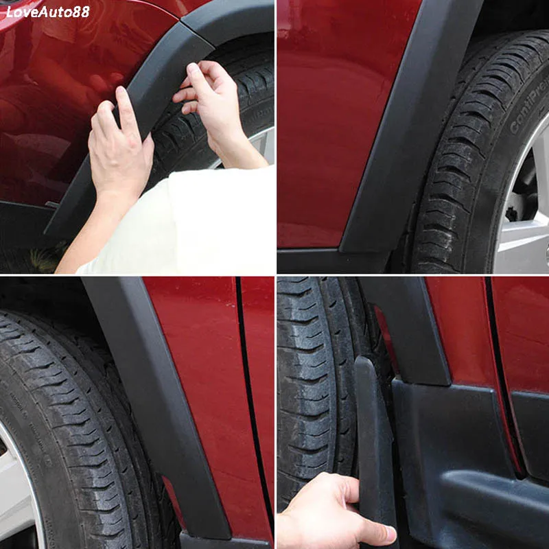 Для Jeep Compass 2008-2010 2011- автомобильные колеса, Накладка для бровей, накладки на бампер, декоративные наклейки, автомобильные аксессуары