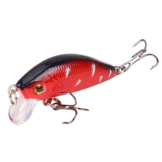 1 PCS Minnow Fishing Lure 50mm4.2g Topwater Hard Bait Wobbler Jig Bait Crankbait Carp Striped bass Pesca Fishing tackle SwimBait 8