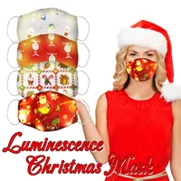 Christmas Lights Glowing Face Mask For Women Men Fashion Reusable Light Up Christmas Led Luminous Masks Медицинские Маски 2