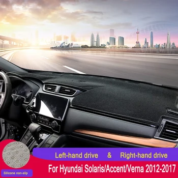 

Dashboard Cover Dashmat for Hyundai Solaris/Accent/Verna 2012 2013-2015-2017 Dash Mat Pad Sun Shade Dash Board Cover Anti-slip