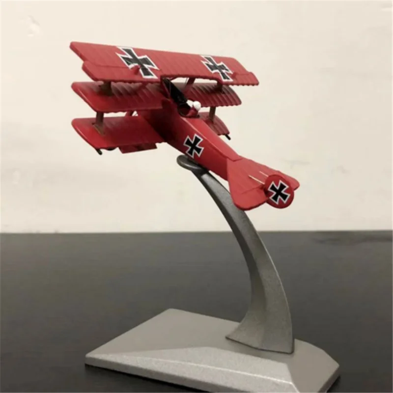 Коллекция 1: 172 масштаб WWI немецкий Fokker Dr. I Красный Барон три крыла модель самолета-истребителя Литой Сплав дисплей самолета
