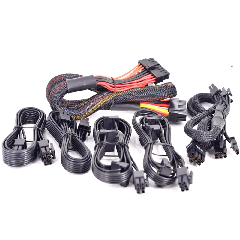Для EVGA SuperNOVA 1000 PS 850 1050 GS 24Pin 4 + 4pin 8Pin EPS 12V CPU SATA Molex КАБЕЛЬ 6 2pin PCIe VGA