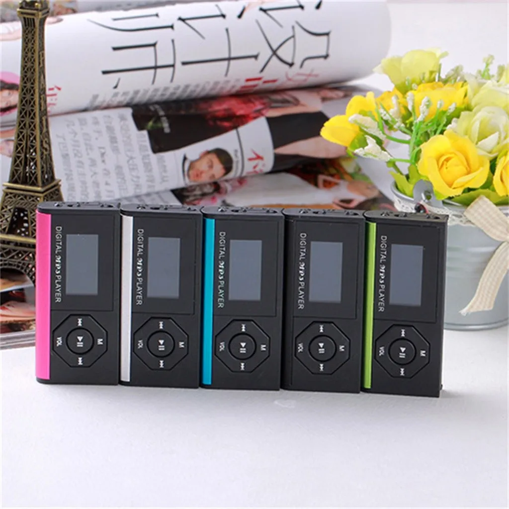USB MP3-Player mit 32 GB Digitaler lcd-Bildschirm Plug-in-Digital радио плеер стильный дизайн Спорт MP3 музыка компактный MP3# E30
