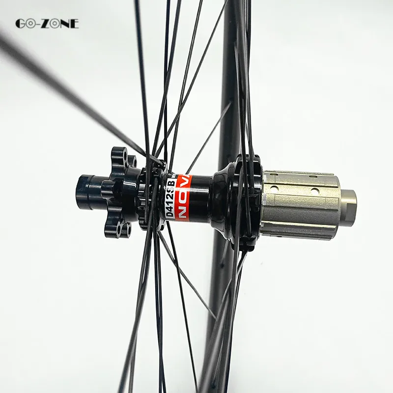 Best 29er ultralight asymmetric 30x25mm tubeless disc mtb Wheels novatec D411SB D412SB 100x15 142x12 mountain bike carbon wheelset 9