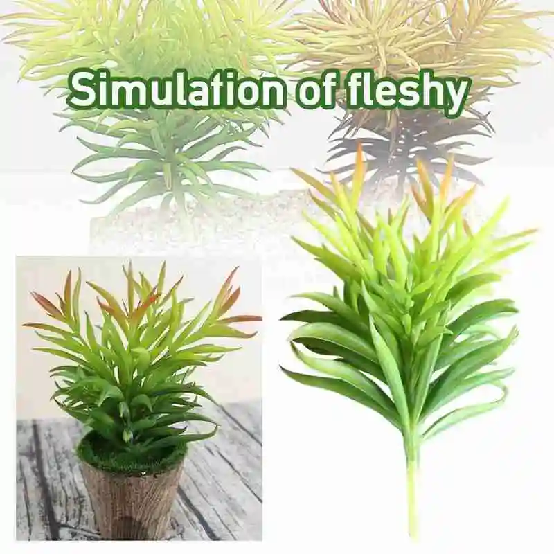 Искусственные зеленые растения искусственные суккуленты пластиковая
