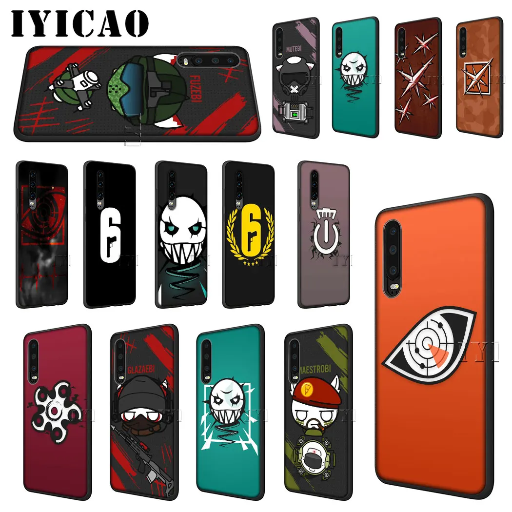 IYICAO Rainbow Six Siege 6 Soft Phone Case for Huawei P30 P20 P10 P9 P8 Lite Pro P Smart Z Plus 2019 | Мобильные телефоны и