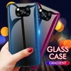Pour poco f3 cas dégradé verre couverture de téléphone pour xiaomi poco f3 pocophone peu f3 f 3 3f coque arrière rigide pour POCO F3 X3 Pro NFC ► Photo 1/6