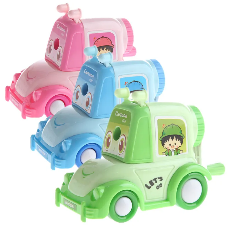 

Creative Stationery Hand-cranking Car-Pencil Sharpener Cute Cartoon Manual Small Middle School Students Pencil Sharpener Pencil-
