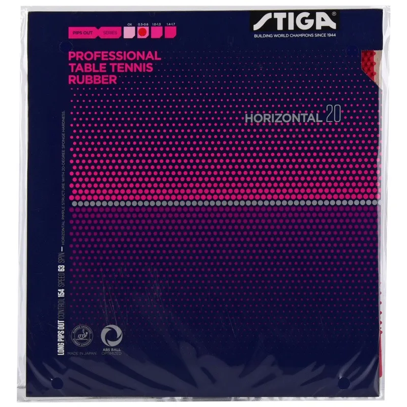 New Stiga Horizontal 20 55 Table Tennis Rubber Long Pimples Chop Type