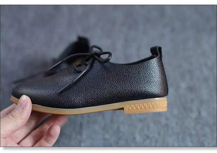 2020 new girls single shoes princess shoes leather shoes bow children baby casual shoes children flat shoes