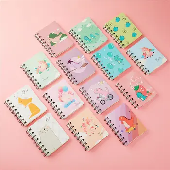 

Students Pocket Notebook Picture Handwriting Cartoon Cute animal Young Child Toys Practice Spiral Binding Zeszyt Office Supplies