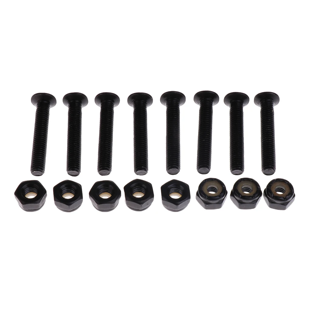 Skateboard Riser Pads Longboard Hardware Screw Set High Strength Black 3mm Pad+6mm Pad Skateboard Parts Skateboard Accessories
