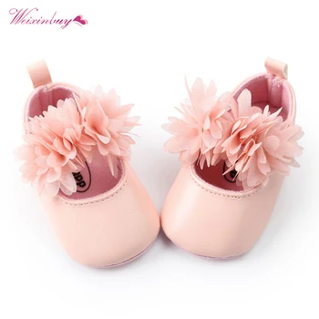 

PU leather infant Shoes Floral style baby moccains soft sloe toddler girls shoes party shoes for 0-18M first walkers