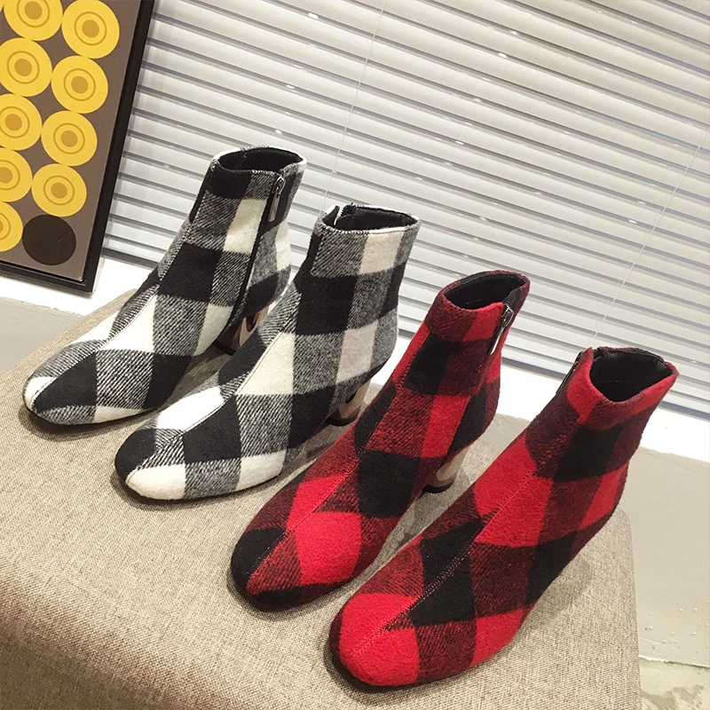 botas mujer invierno 2019 winter boots womens high heel boots ankle boots chelsea boots women western red boots booties woman