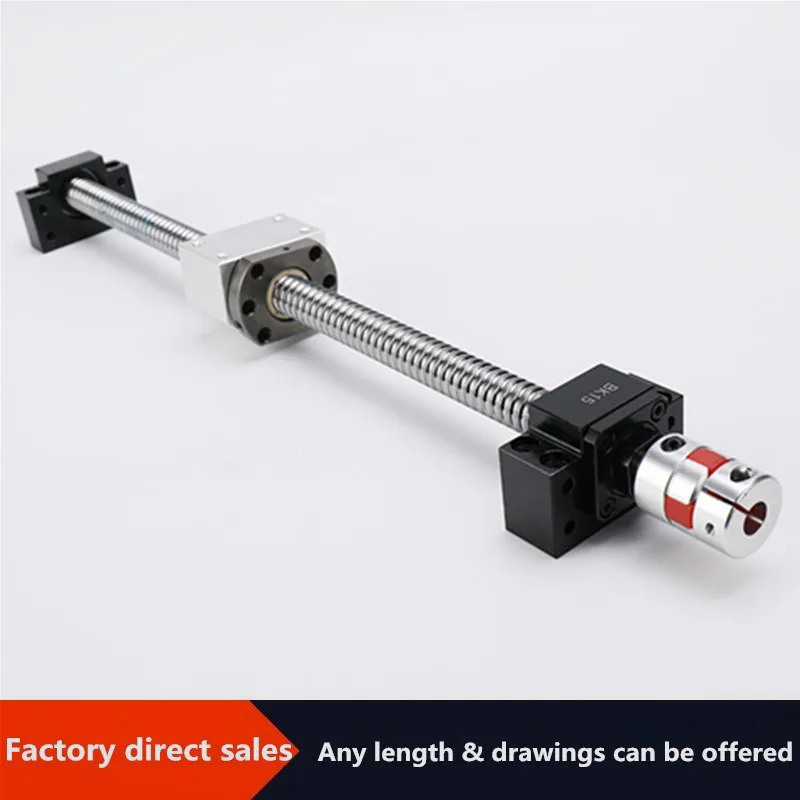 

16mm SFU1605 RM 1605 ball screw rolled C7 with end machined+DSG16H housing+BKBF/EKEF/FKFF12 end support+coupler