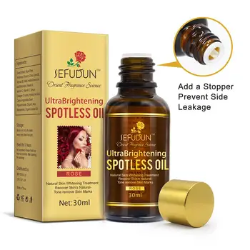 

30ml Whitening Rose Blemish Facial Oil 100% Natural Remove Freckle Moisturizing Muscle Repair Skin Care Massage Essential Oil