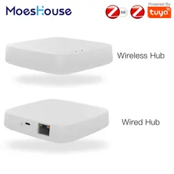 Tuya ZigBee Smart Gateway Hub Smart Home Bridge Smart Life APP Wireless Remote Controller Works with Alexa Google Home