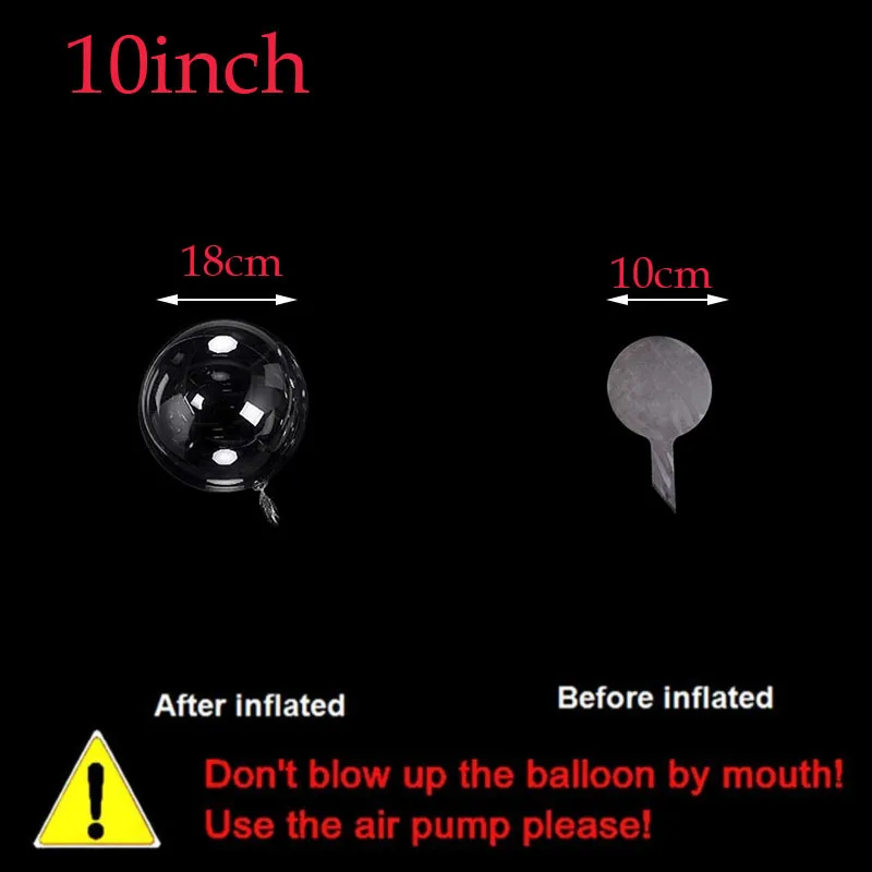 12/18/20/24/36 inch Inflatable Bobo Balloon Transparent Globes Birthday Party Supplies Wedding Baby Shower Decor Ballons 50pc