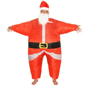 

Santa Claus Costume Adult Inflatable Blow Up Suit Christmas Fancy Dress Cosplay NEW