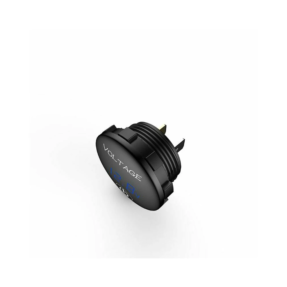 Пластик DC 5 V-48 V Вольтметр с сенсорным экраном вкл/выкл переключатель для контроля уровня сахара в крови с сенсорный выключатель мотоцикла светодиодный Панель вольтметр цифровой Дисплей