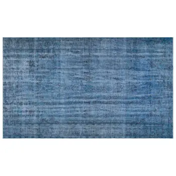 

Handmade Blue Vintage Overdyed Turkish Area Rug 183x295 Cm-6'0''X9'8''