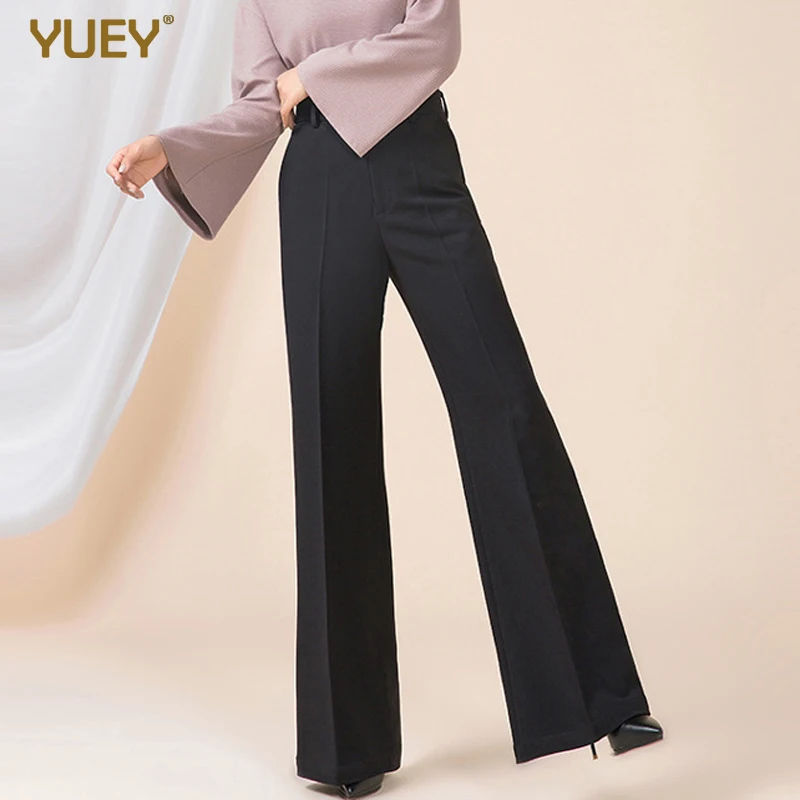 Новые женские расклешенные брюки YUEY рабочая одежда красивые широкие элегантные