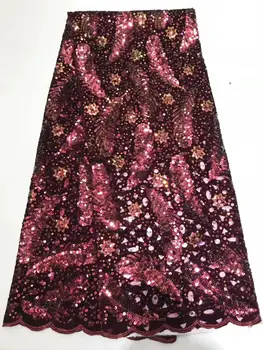 

2020 NEW fashion velvet lace fabric with sequins good quality african velvet lace fabric with sequins for dress JXINDE071