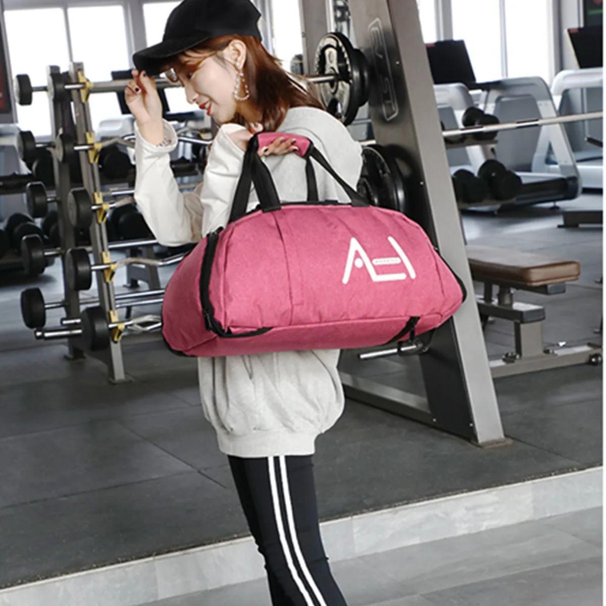 Men Women Gym Bags Sport Fitness Bag Multifunctional Tote Gym Bags For ...