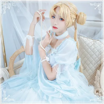 

2019 New Sailor Moon Tsukino Usagi Doujin Anime Cosplay Costume With Accessories