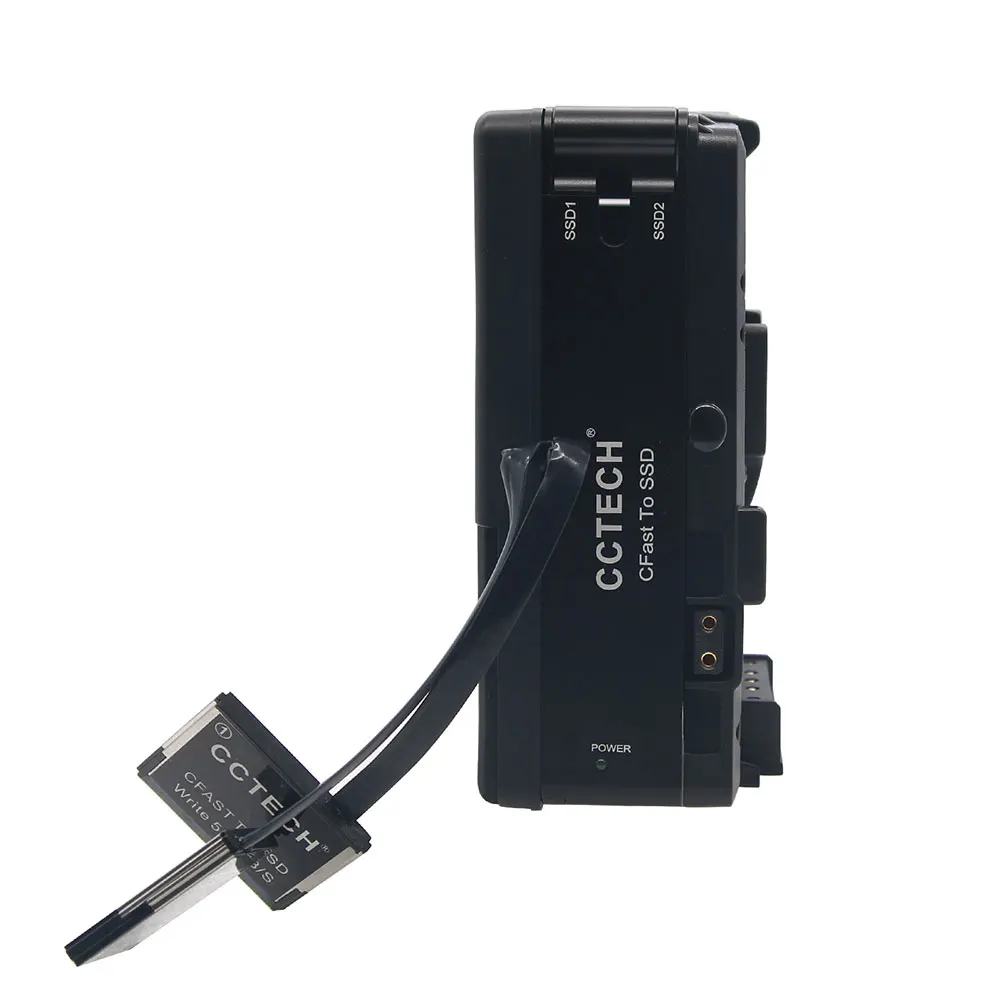  TZT CCTECH CFSSD CFast 20 zu SSD Blackmagic URSA Mini Broadcast + V-Mount Platte