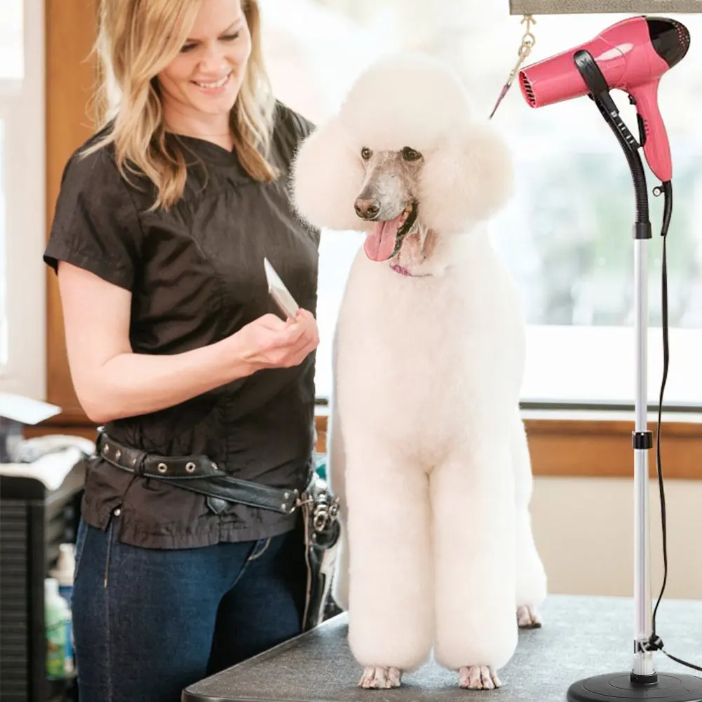 

Hair Dryer Stand 360 Degree Rotating Lazy Hair Dryer Stand Hand Free with Heavy Base Adjustable WWO66