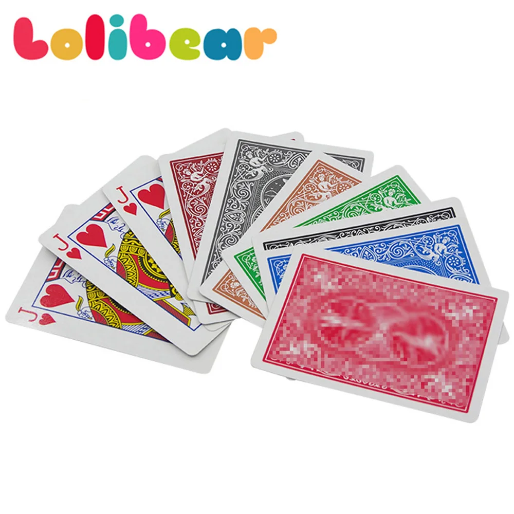 Changes Color Card Magic Tricks Close Up Magia Cards Set Poker Magie
