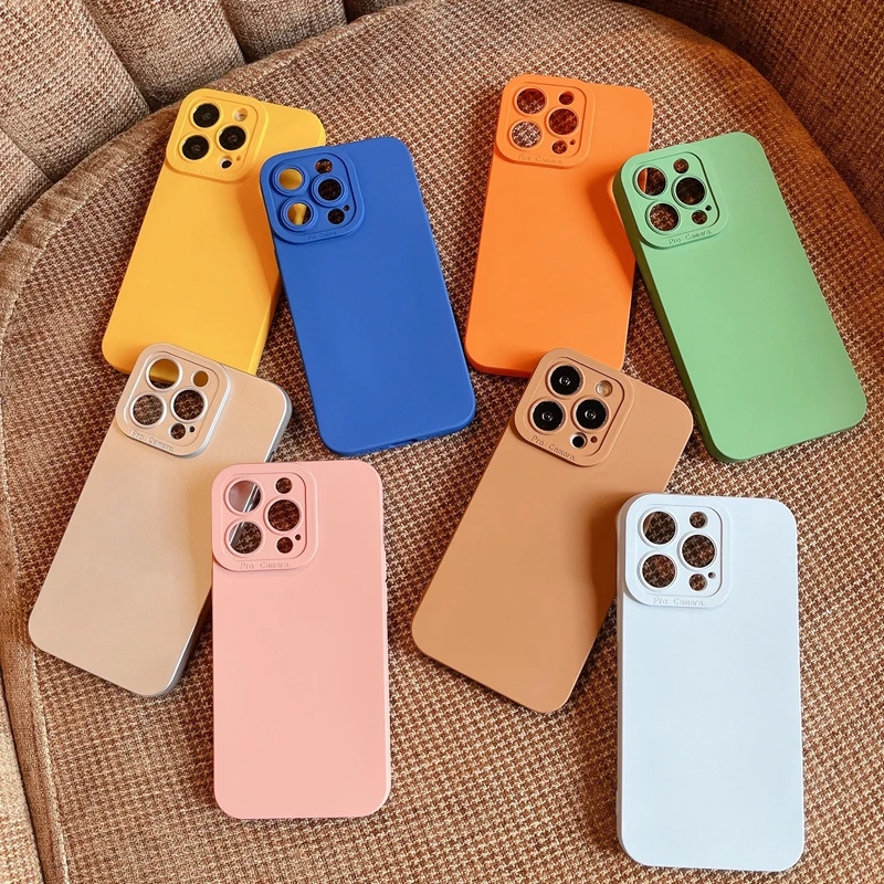 leather iphone 11 Pro Max case ASM Square Angel Eyes Liquid Silicone Phone Case For iPhone 13 12 11 Pro Max Mini XS XR X 8 7 Plus SE2 Soft Thin Cover funda clear iphone 11 Pro Max case
