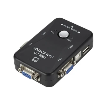 

USB KVM Switch 2 Port VGA SVGA Switch Box USB 2.0 KVM Mouse Keyboard Switcher 1920*1440 VGA Splitter Box Sharing Switch Adapter