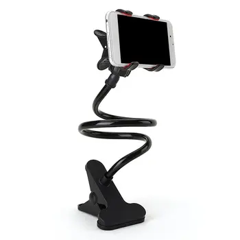 

Flexible 360 Rotation Clip Mobile Cell Phone Holder Lazy Bed Desktop Bracket Mount Stand Phone Clip Holder