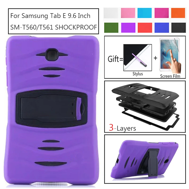 

Child Plate Shockproof Cover For Tab E 9.6" Case Hybrid Heavy Duty Slim Armor Case For Samsung Galaxy TabE 9.6 SM-T560 T561 Case